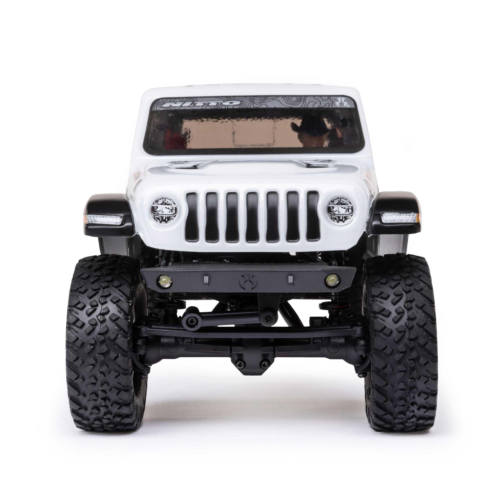 Axial SCX24 Jeep Gladiator RC Truck 4 Wheel Drive Rock Crawler Brushed RTR Nothing Needed to Complete Ready-to-Run White AXI00005V2T4, Remote Control Car, RC Car, RC Crawler