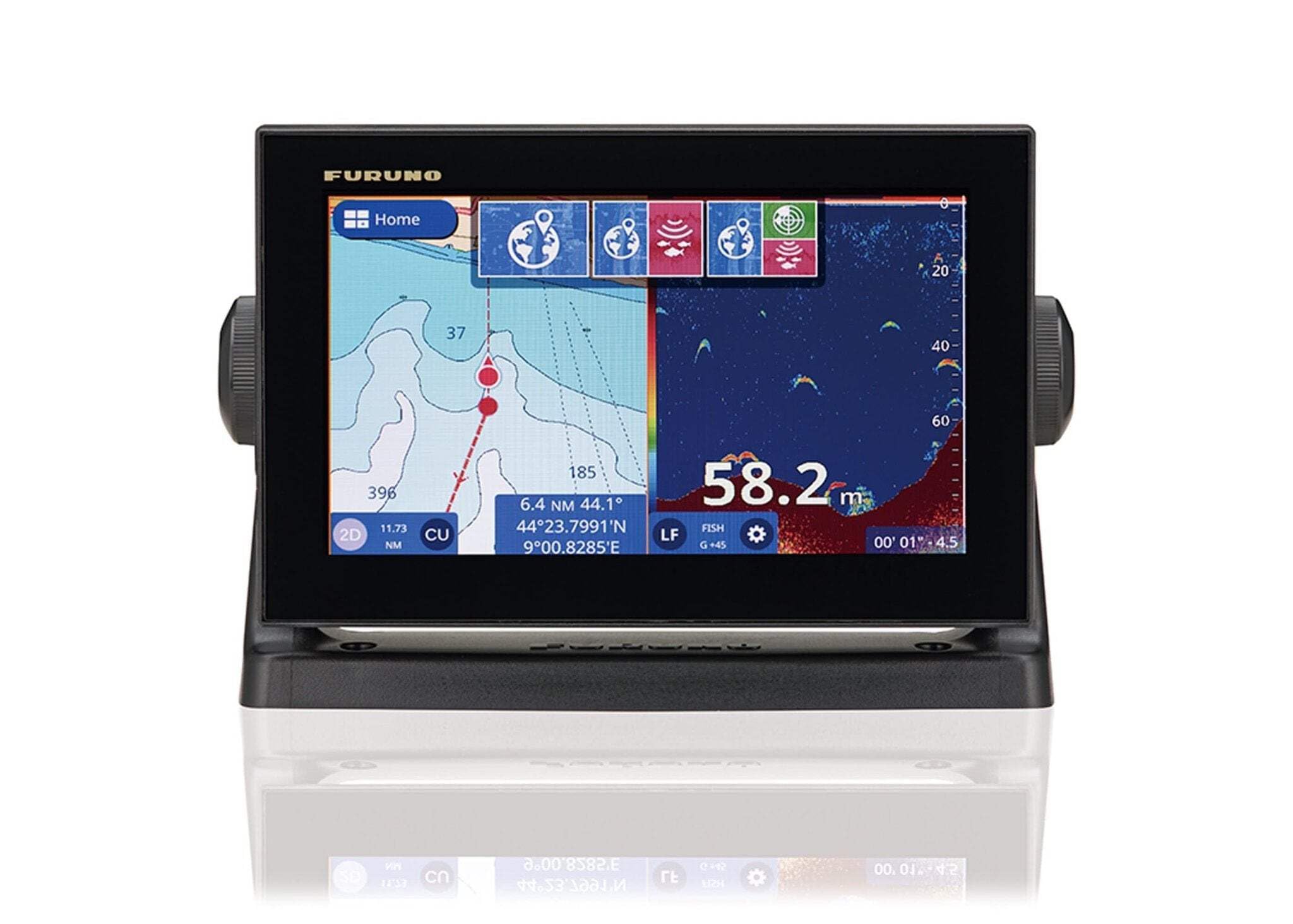 9" Furuno GP1971F Plotter/Chirp Sounder, Black, Standard