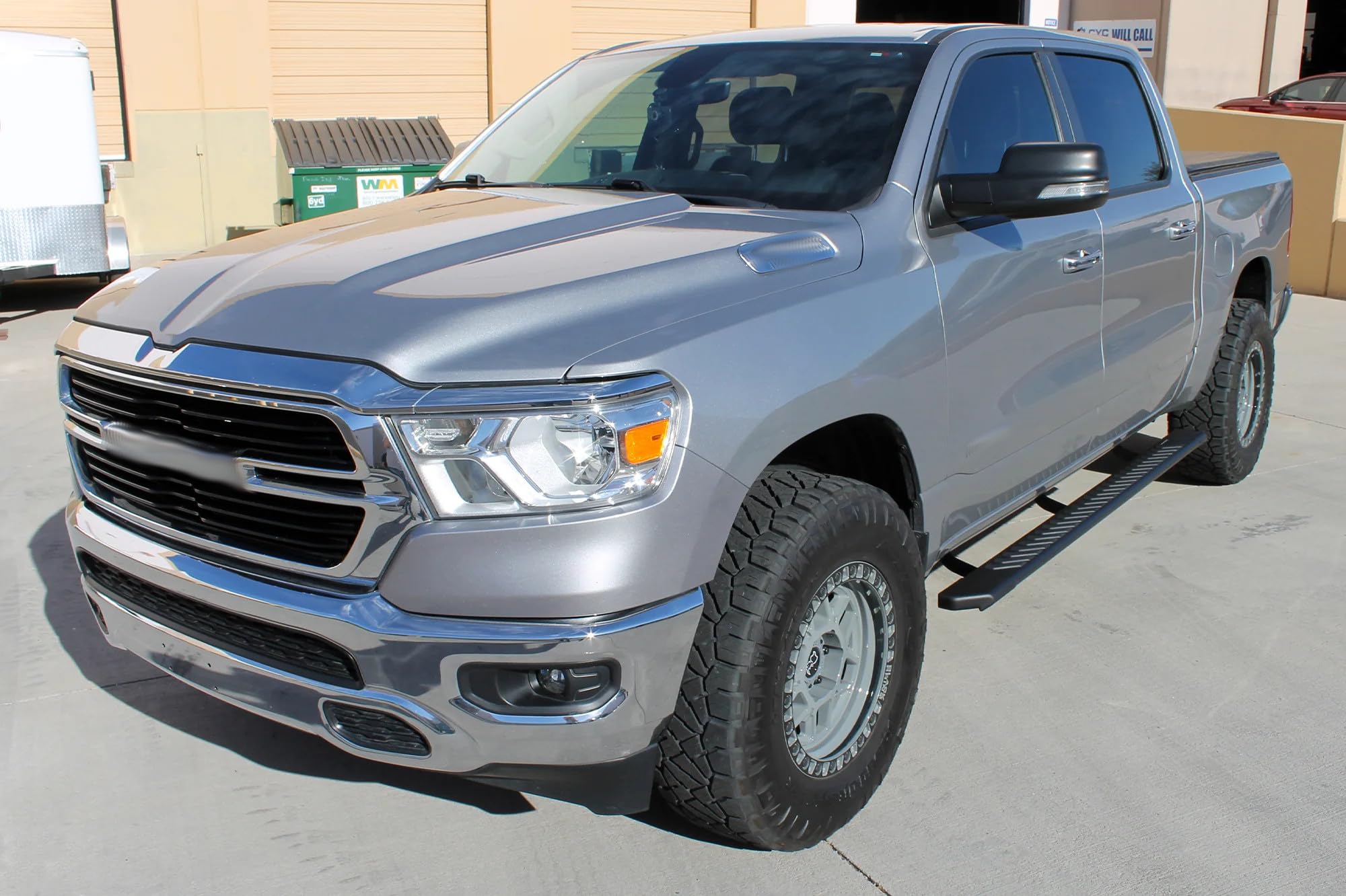Running Boards Raptor Series Steps 5in OEM Style Full Tread Black Aluminum | Part 2207-0431BT
