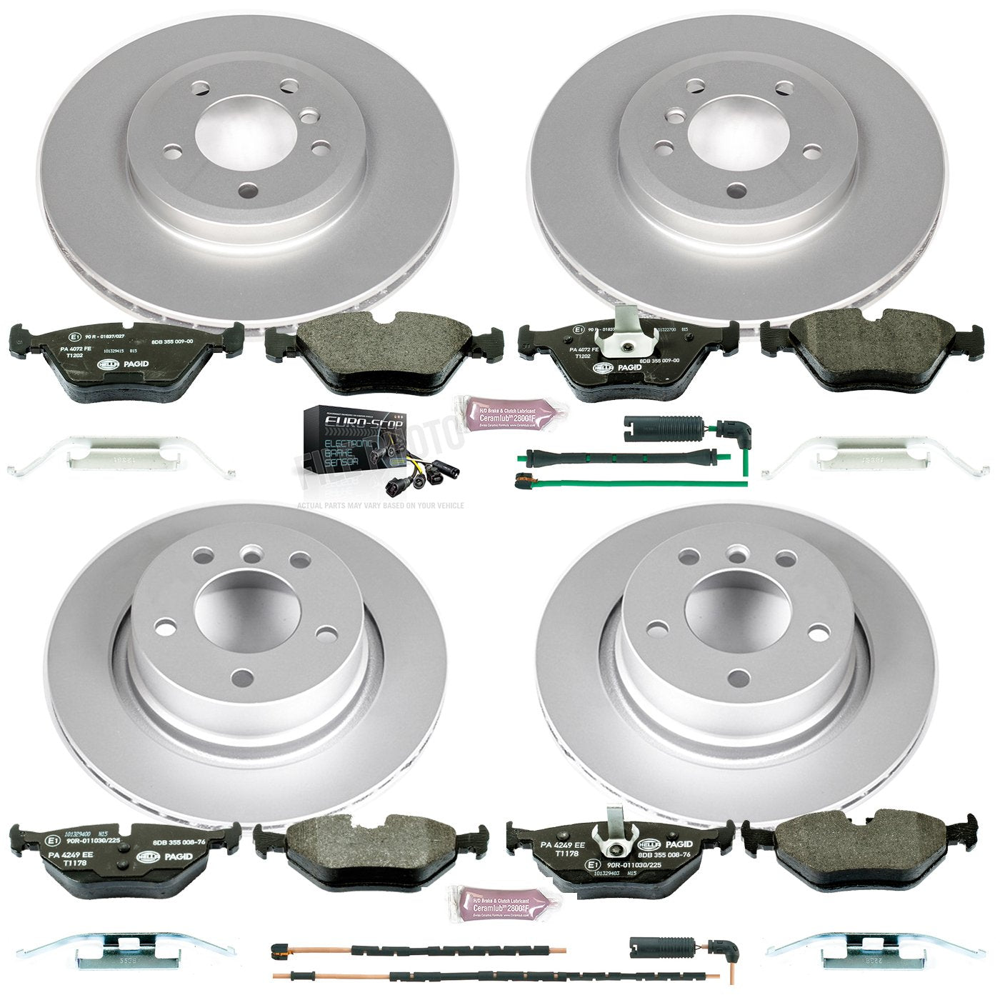 Power Stop ESK935 Euro-Stop Front & Rear Brake Kit For BMW Z4 2006-2008 [Model Specific]