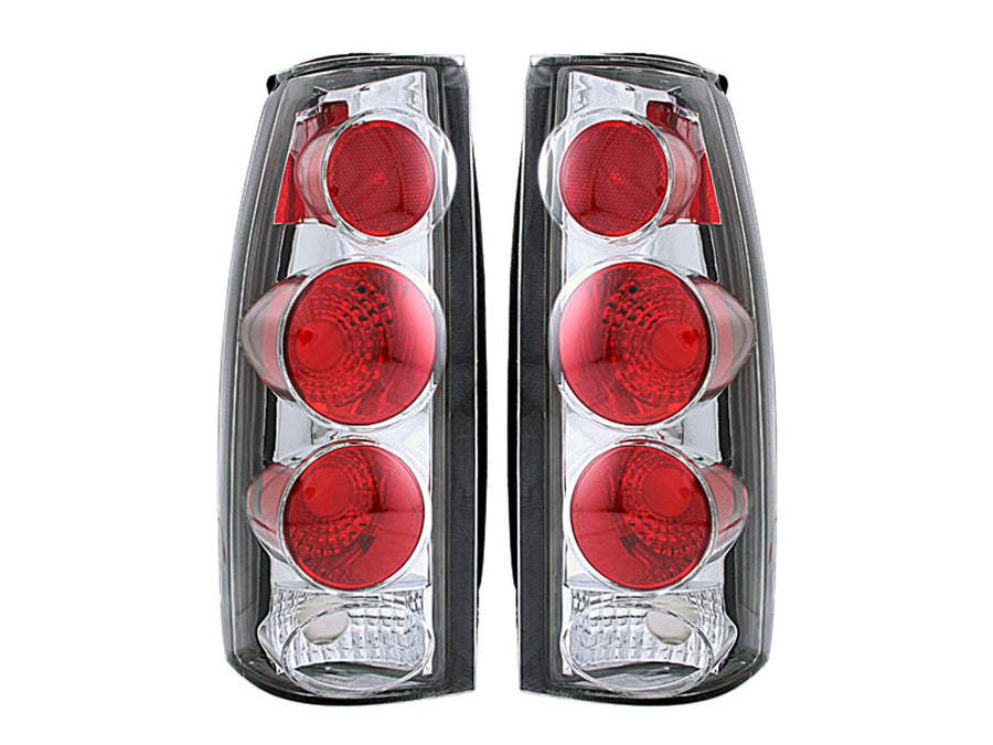 Chevrolet Anzo USA 211017 3D Style Chrome Tail Light Assembly - (Sold in Pairs)