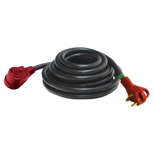 Mighty Cord Valterra A10-3025EH RV 30-Amp Extension Cord, 25 ft., Red