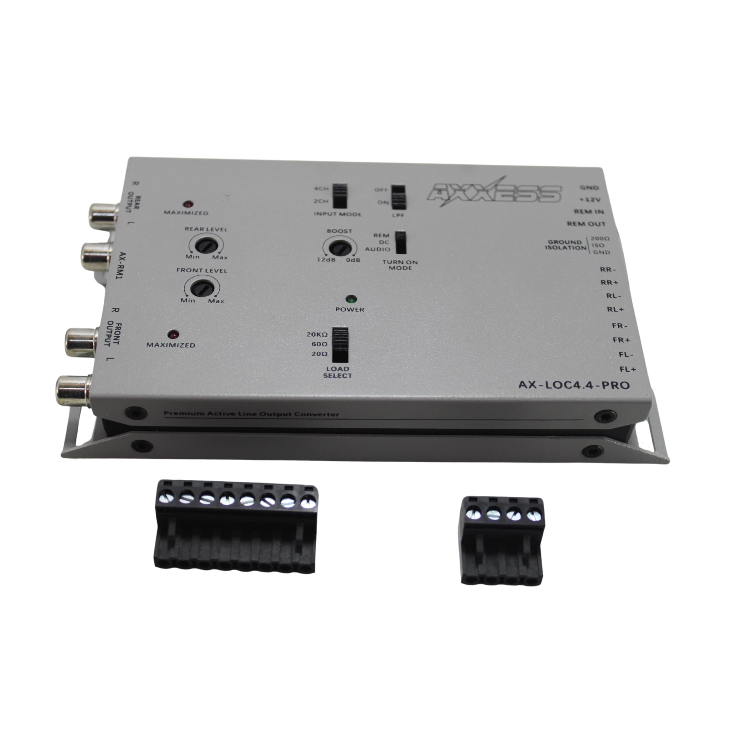 4CH Active Line Output Converter Metra Brands with Bass Boost
