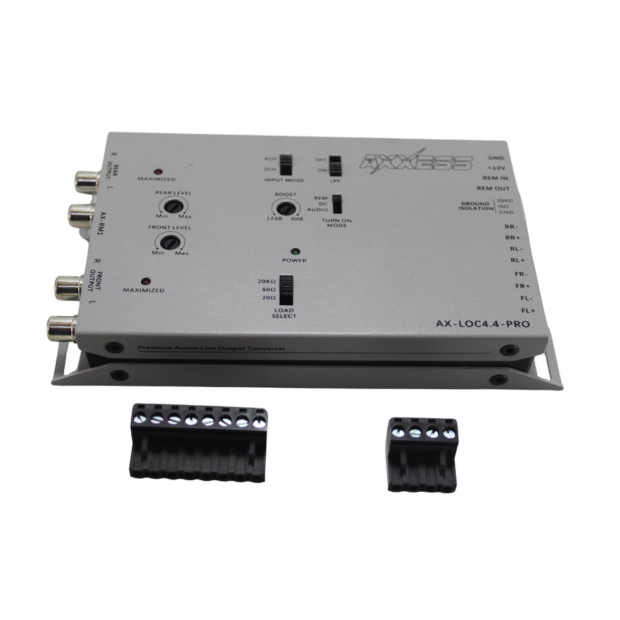4CH Active Line Output Converter Metra Brands with Bass Boost
