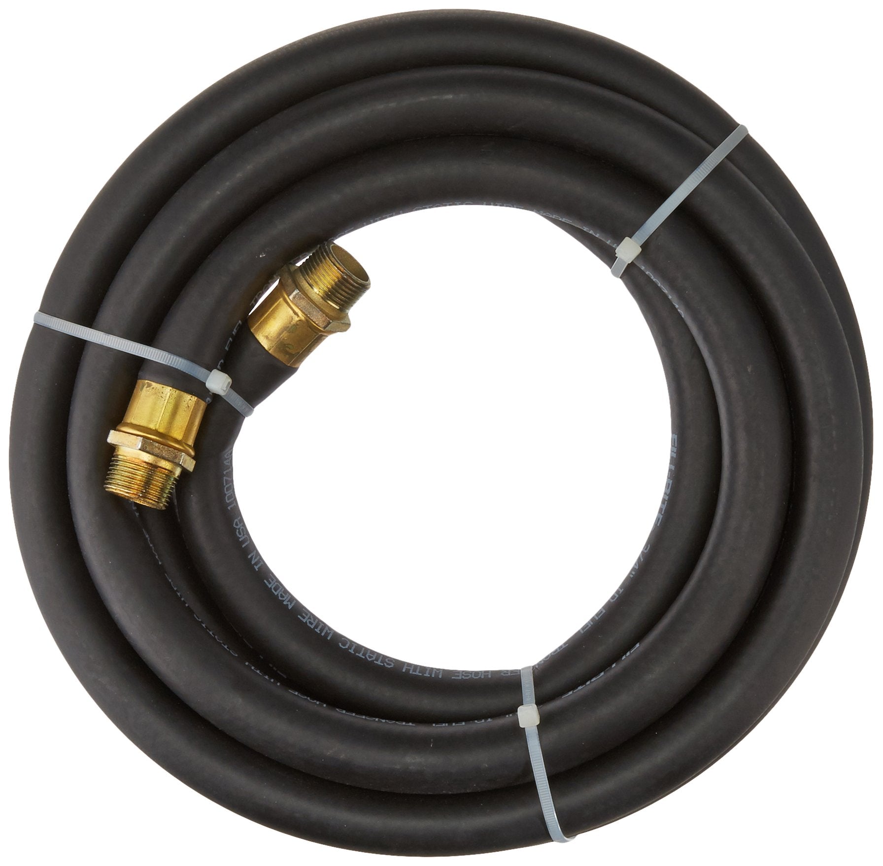 Fill-Rite 3/4 Inch FRH07514 x 14 Foot Neoprene Replacement Fuel Transfer Hose with Male Ends Compatible with All Electric Fuel Pumps