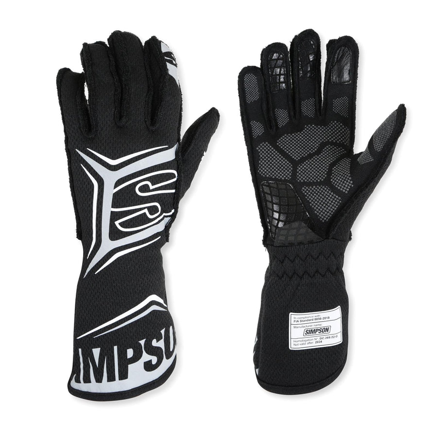 Simpson Racing Magnata Gloves Black/Blue Small - Pair