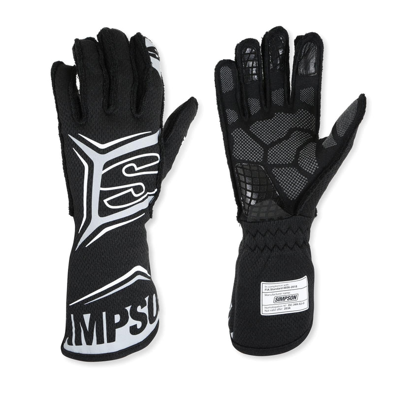 Simpson Racing Magnata Gloves Black/Blue Small - Pair