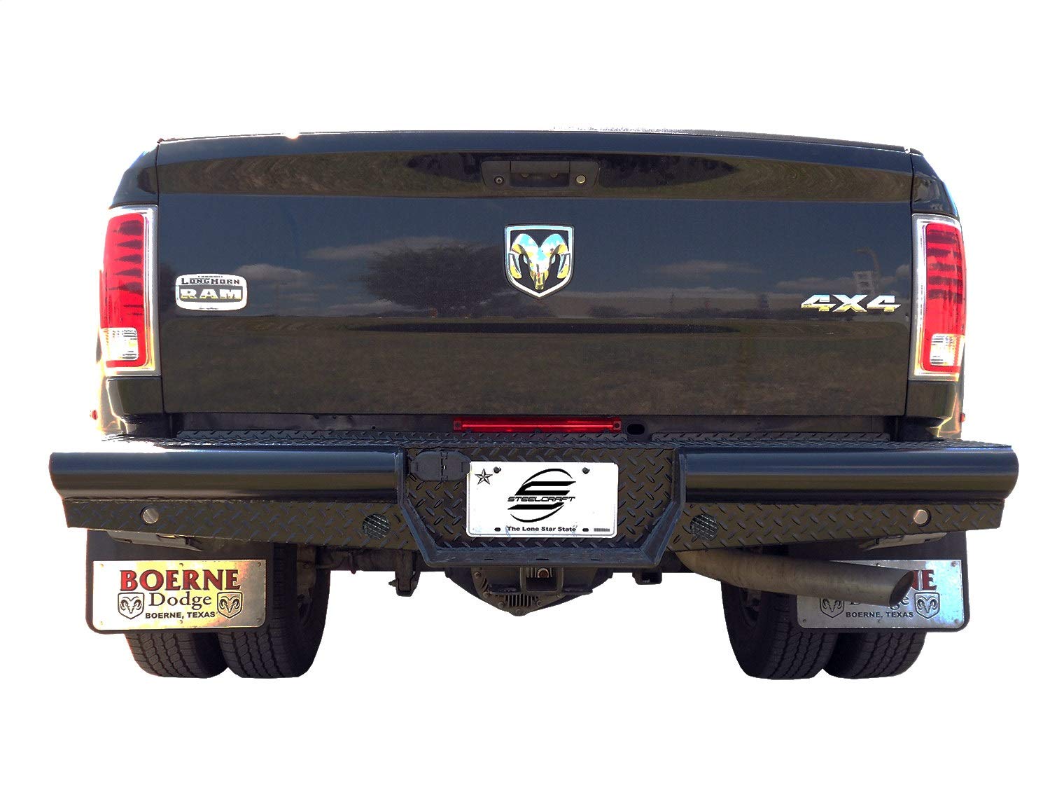 Rear Steelcraft Automotive HD22260 Replacement Bumper fits Dodge Ram 1500, Black