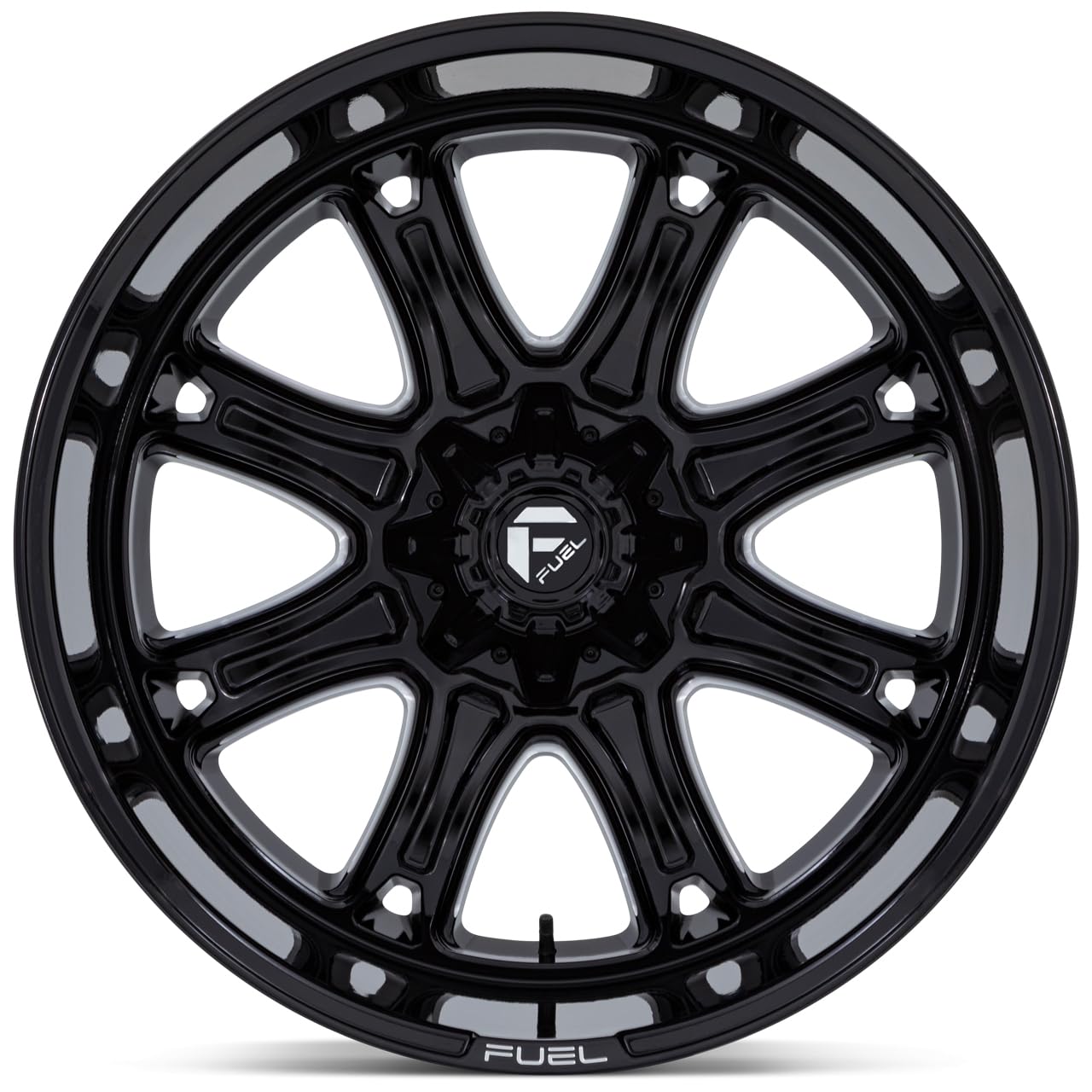 DARKSTAR FUEL OFF-ROAD 22X9 6X4.5/5.5 5.04 1mm GLOSS BLACK MILLED - FC853BE22907001