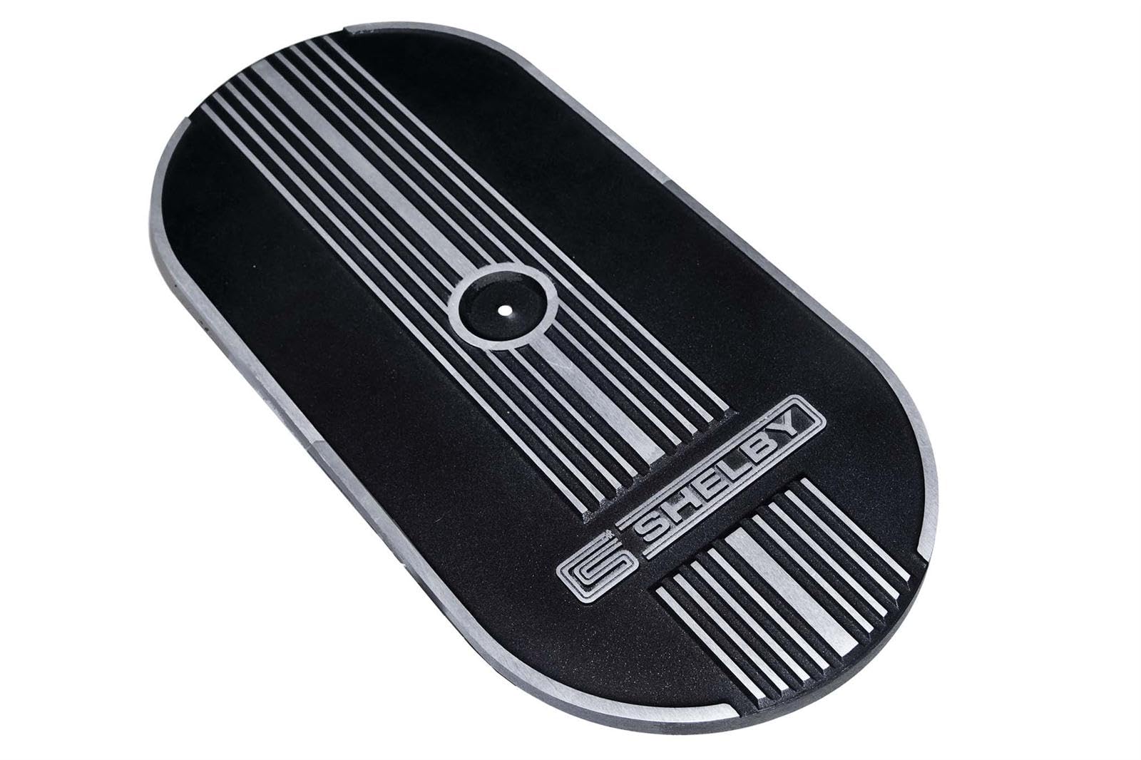 Scott Drake Oval Air Cleaner S7MS-9600-CS Black Finned Aluminum CS Shelby Logo
