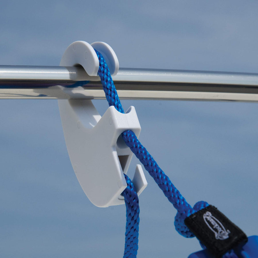Boat Fender Hanger Taylor Made Products 1109 (Clip Rail Mount, Up to 1.25-Inch Rails) White
