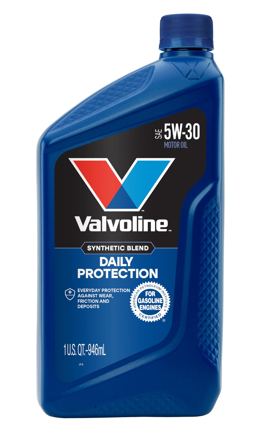 Daily Protection Valvoline SAE 5W-30 Synthetic Blend Motor Oil 1 QT, Case of 6 (Packaging May Vary)