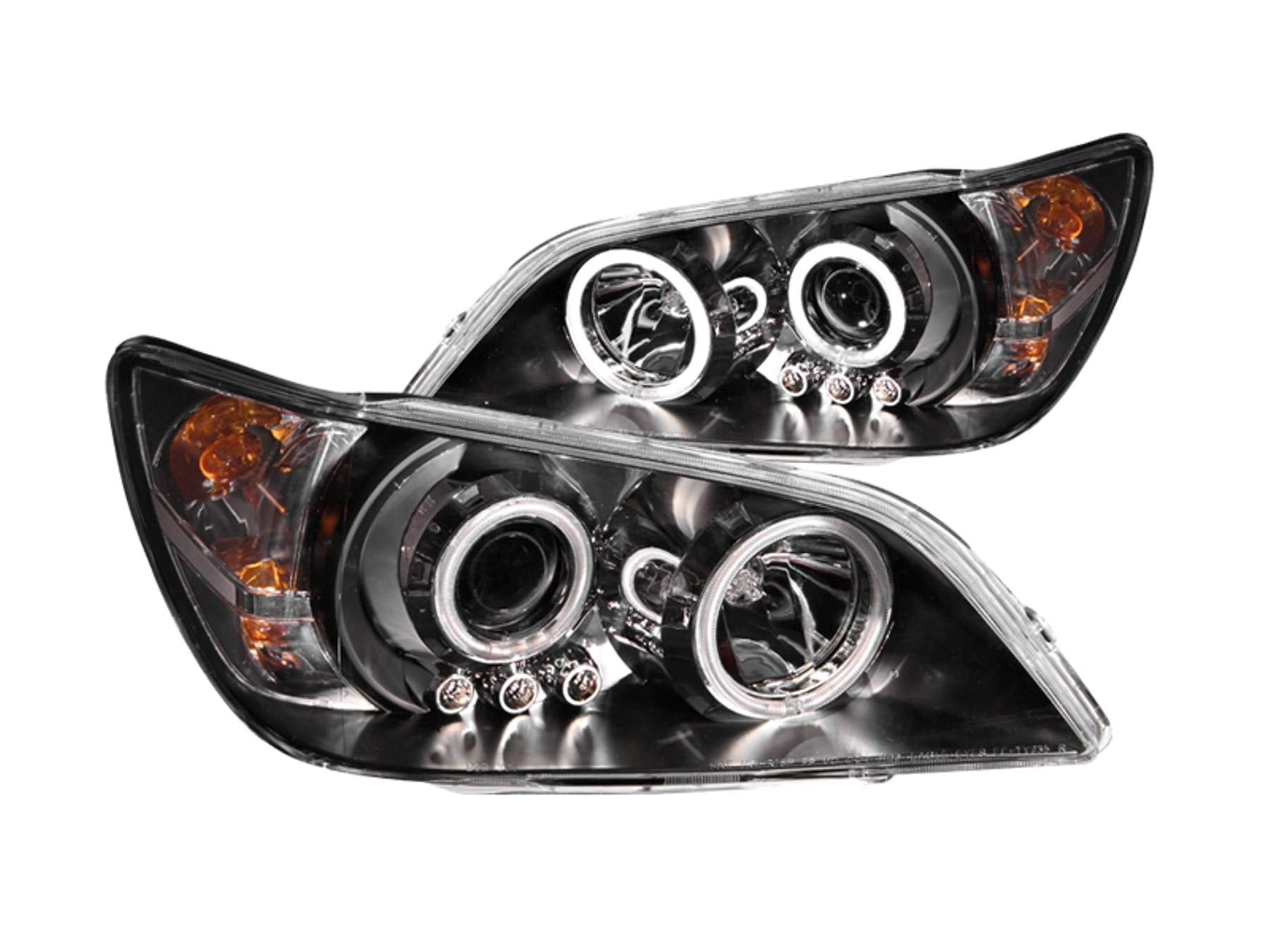 Lexus IS300 Anzo USA 121199 Black Clear Projector with Halos Headlight Assembly - (Sold in Pairs)