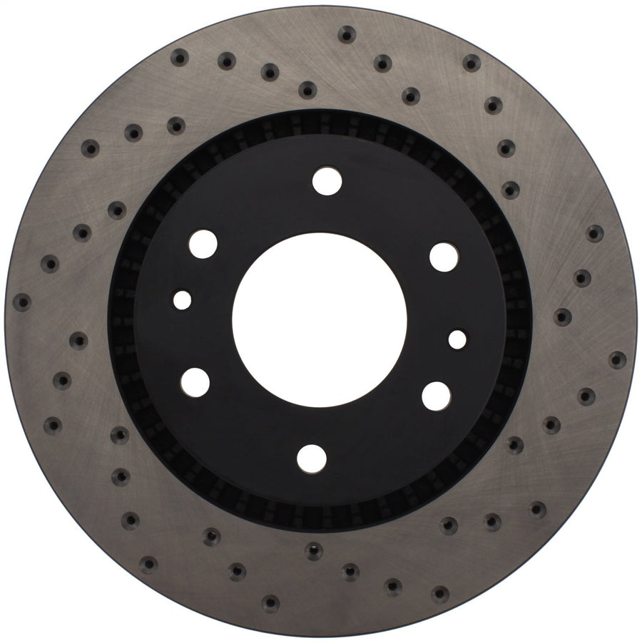 Sport StopTech 128.66063L Cross Drilled Brake Rotor; Front Left