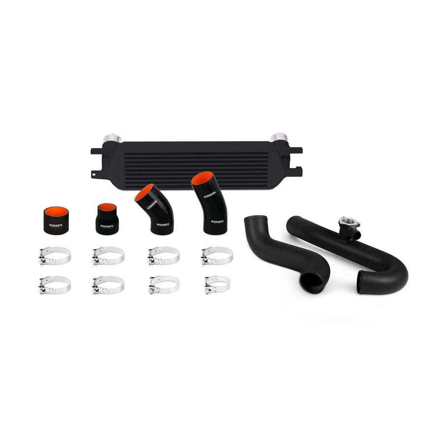 Mishimoto Performance Intercooler Kit MMINT-MUS4-15KWBK Fits Ford Mustang EcoBoost 2015-2018 Black Cooler & Pipes