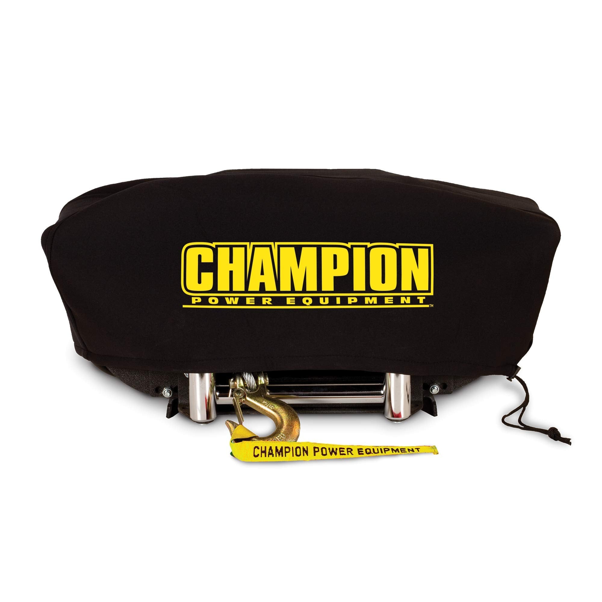 Champion Power Equipment Weather-Resistant Neoprene Storage Cover for Winches 8000-12,000 lb. with Speed Mount Hitch Adapter