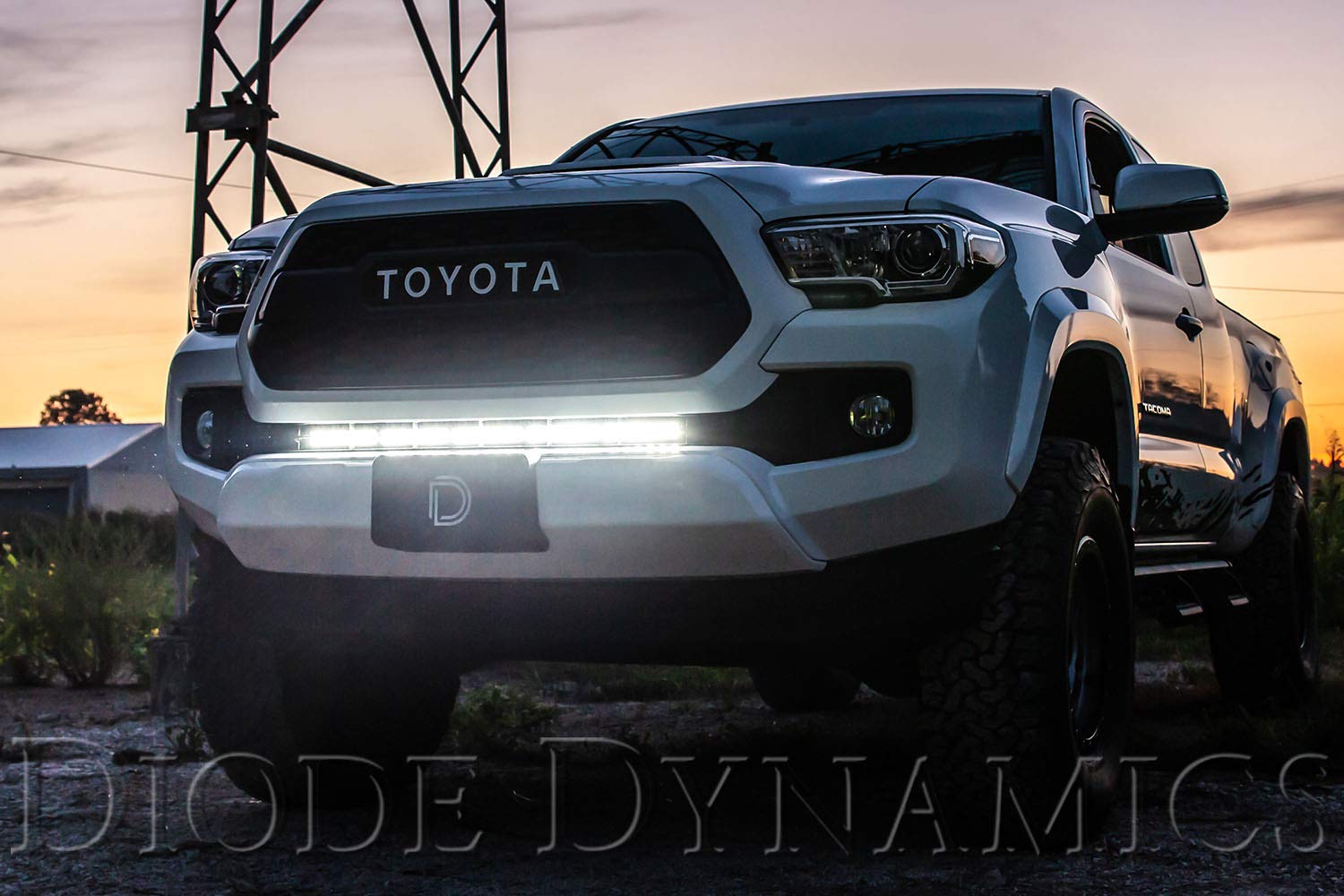 30" LED Light Bar Kit Diode Dynamics Stealth White Combo compatible with Toyota Tacoma 2016-2023