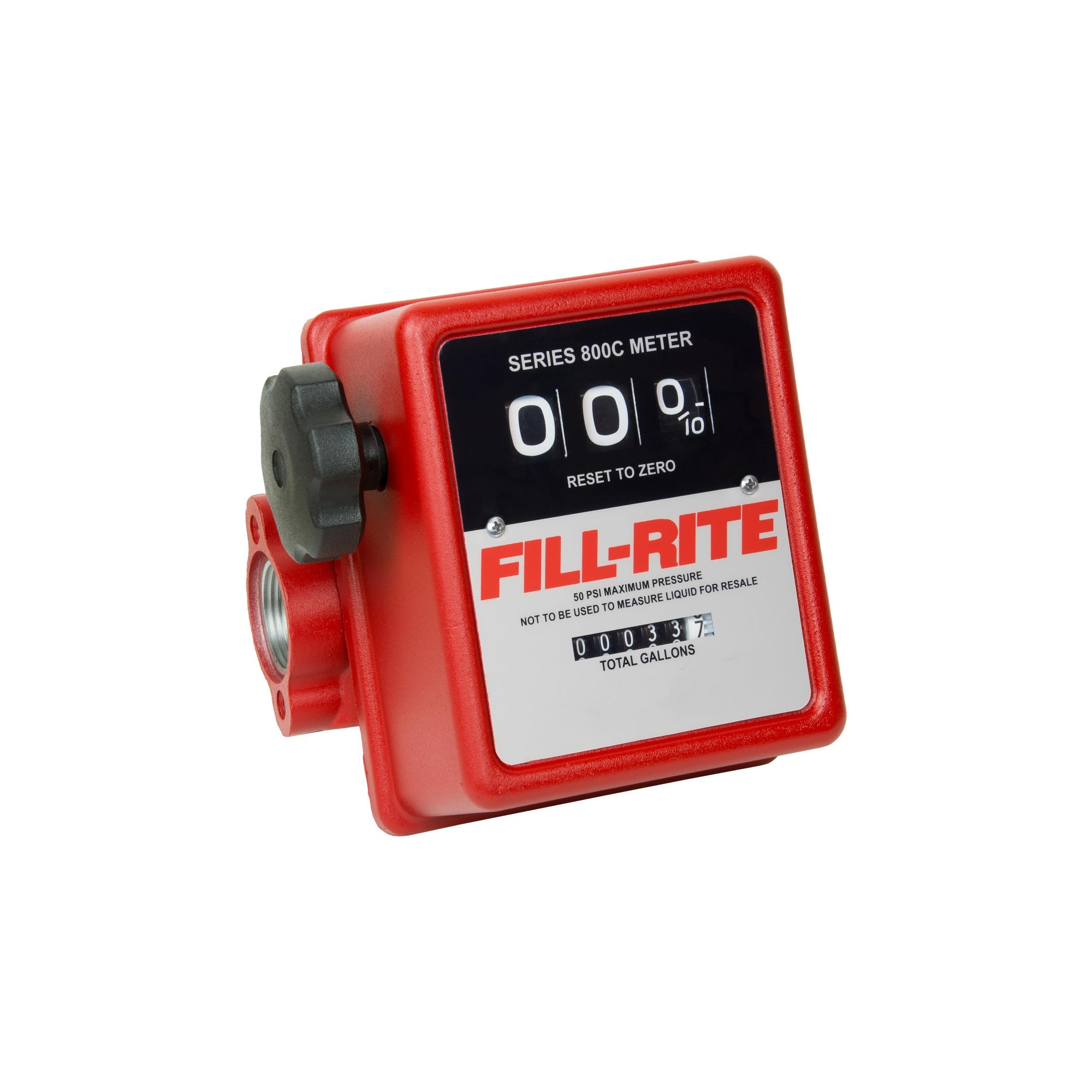 Fill-Rite 1" 807C1 5-20 GPM Mechanical Meter, Aluminum, Fuel Transfer Gallon Meter