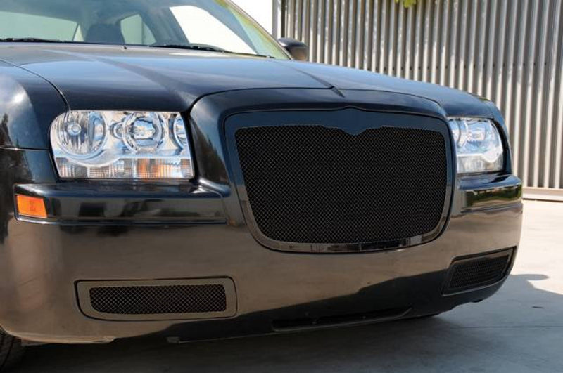 Upper Class T-Rex 51471 Small Mesh Steel Black Finish Replacement Grille for Chrysler 300