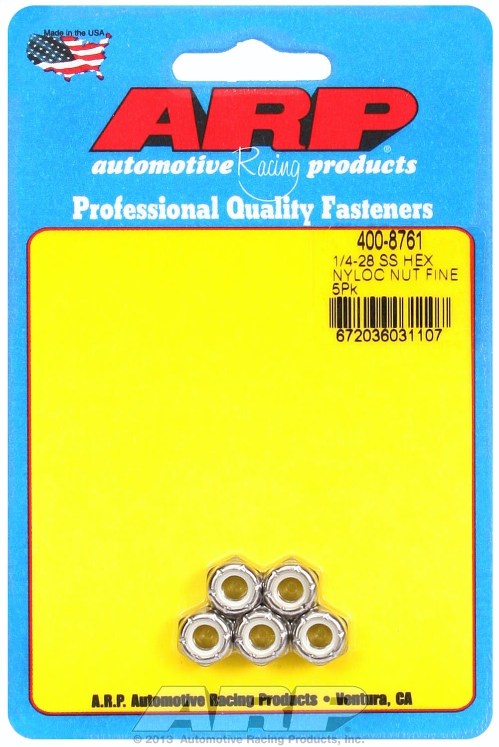 Hex Nut Kit ARP (400-8761), Stainless Steel