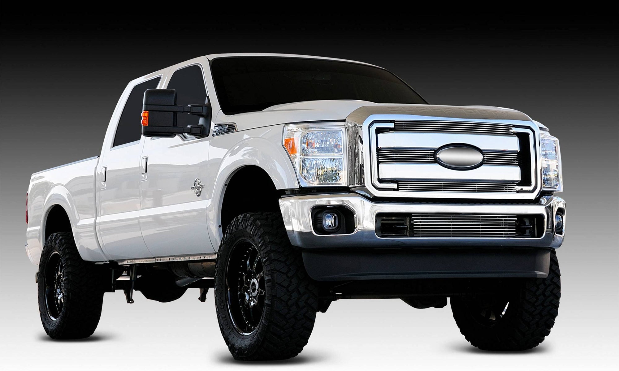 Polished T-Rex Grilles 2011-2016 Super Duty Billet Grille, 4 Pc, Overlay - PN #21546