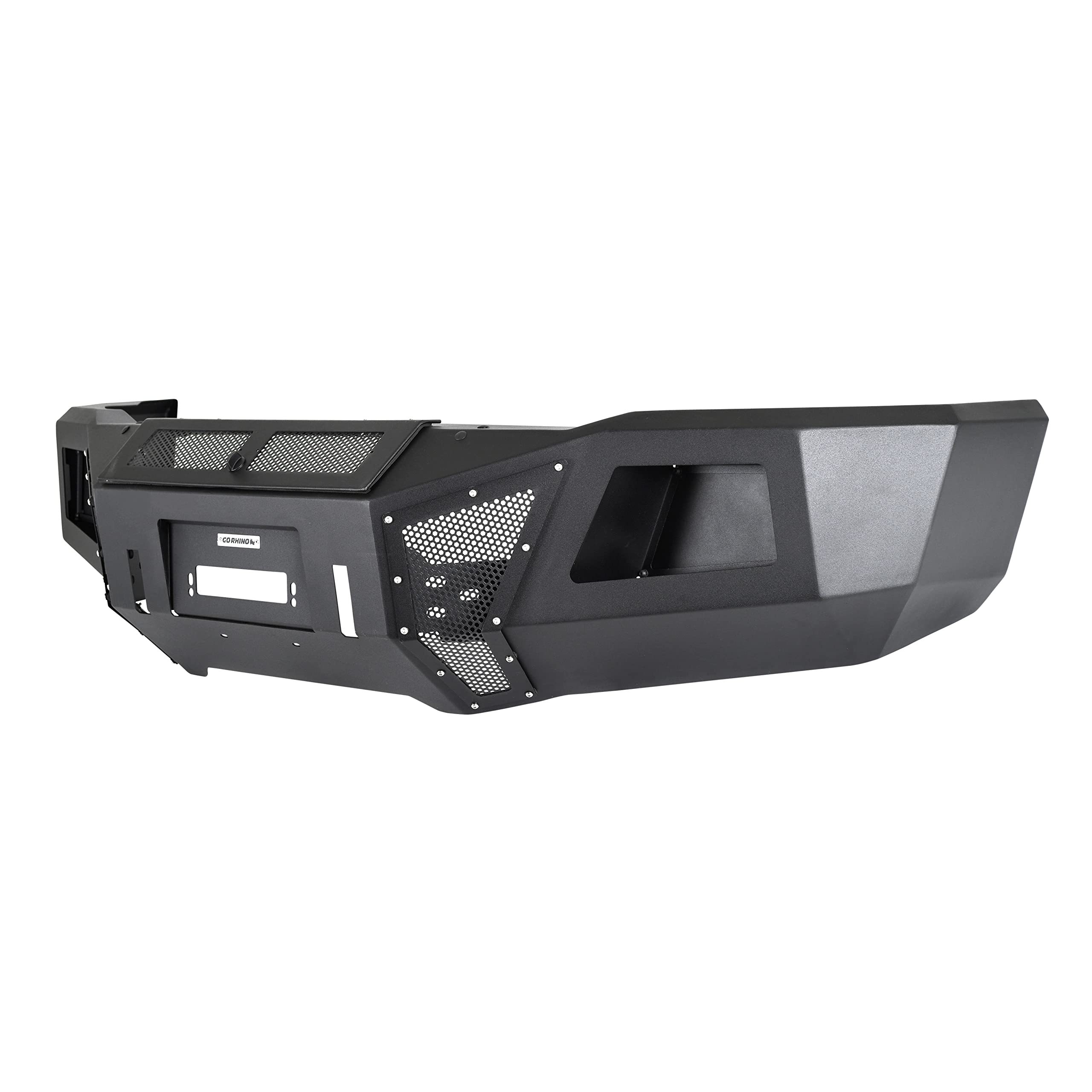 Go Rhino Front Bumper BR11 | Mild Steel, Textured Black | 24280T | Fits 2015-2019 Chevrolet Silverado 2500 HD, 3500 HD