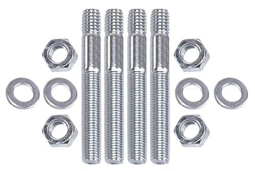 Carb Stud Kit Trans-Dapt Performance 2108 3 5/16 in. Incl. 4 Studs 4 Nuts 4 Washers 5/16 in.-18 Course/5/16 in.-24 Fine Threads