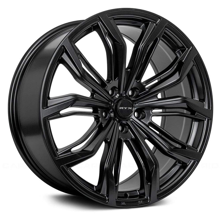 Custom RTX Wheel - 18" x 8", 42 Offset, 5x114.3 Bolt Pattern, 70.3mm Hub - Satin Black Rim
