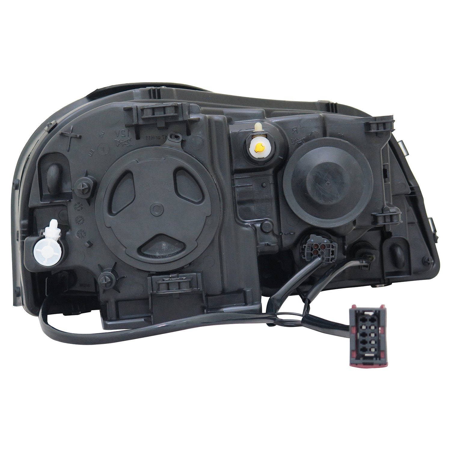 Left TYC Headlight Assembly Compatible with 2003-2014 Volvo XC90