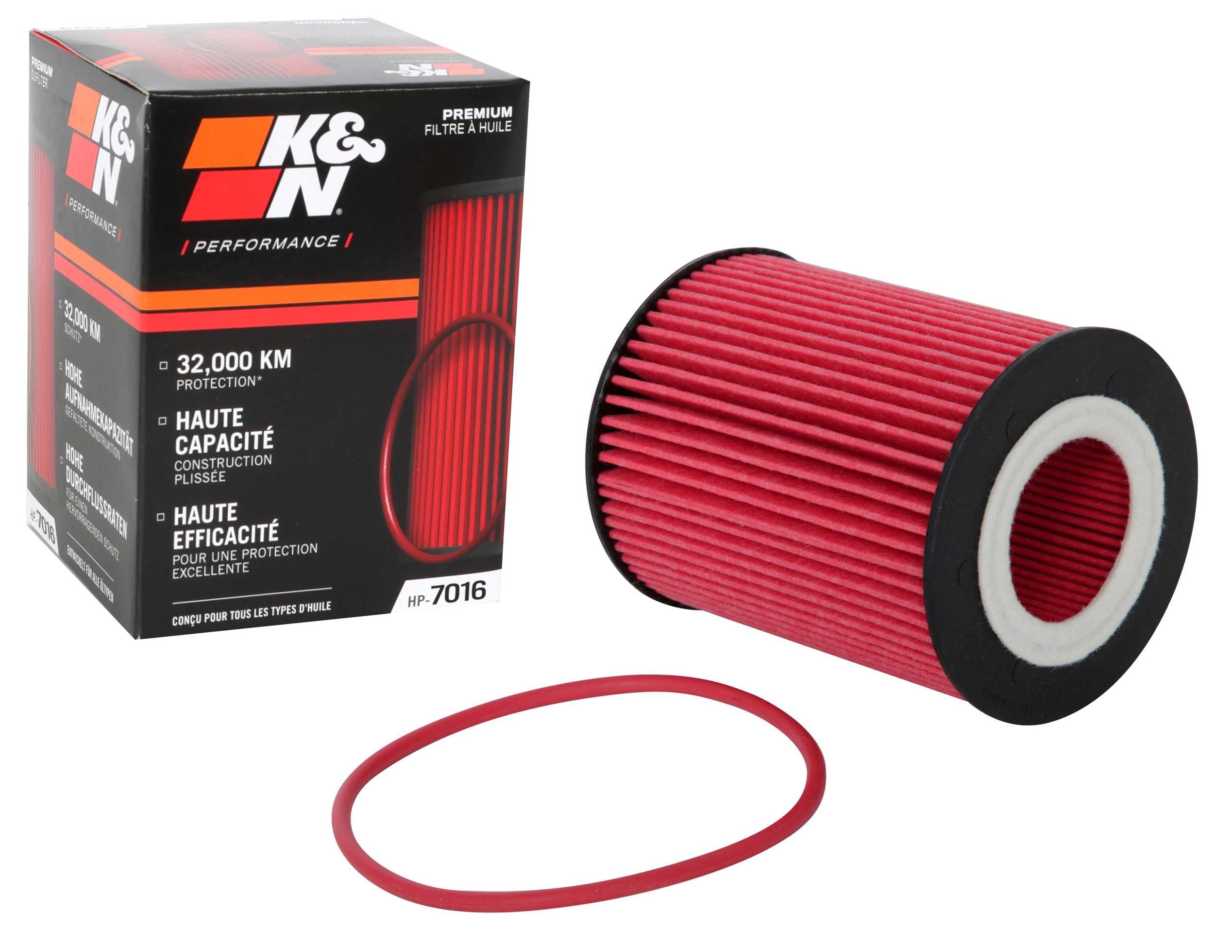 K&N Oil Filter Premium: Protects your Engine: Compatible with Select 2007-2016 VOLVO/LAND ROVER (S60, V60, XC60, S80, XC70, XC90, V70, S80 II, V70 III, XC70 Cross Country, XC70 II, LR2), HP-7016