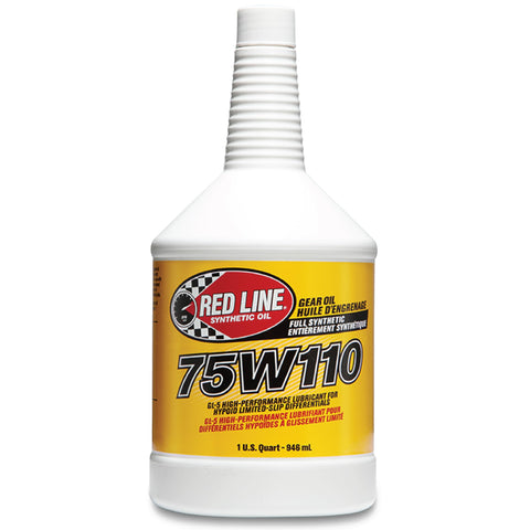 75W110 Red Line (57804) Full Synthetic Gear Oil GL-5-1 Quart