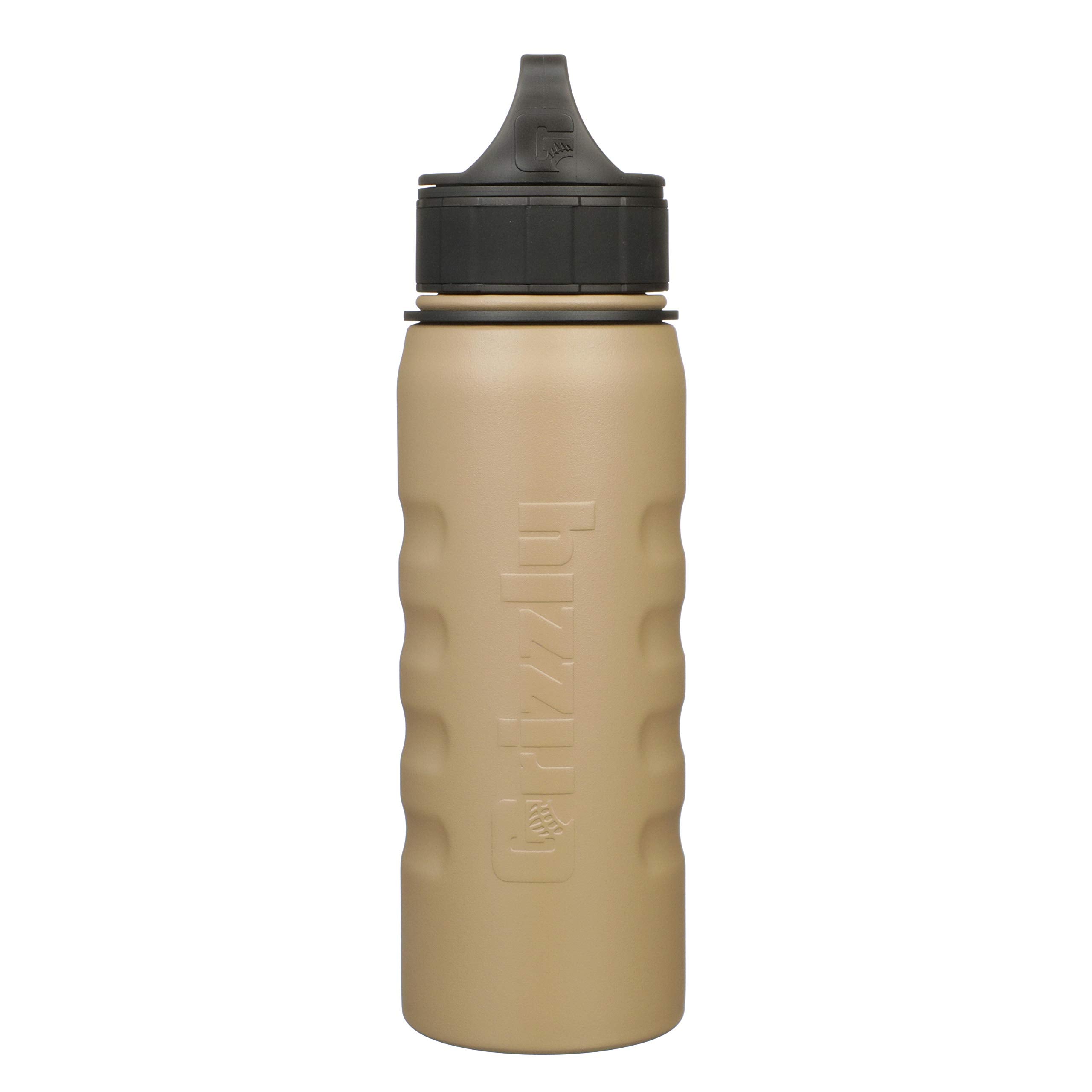 20 oz Grizzly Grip Water Bottle | Vacuum Insulated | Stainless Steel with Insulated Lid | For Gym Women Men Beach Camping Hiking Fishing Hunting Sports | October Marsh