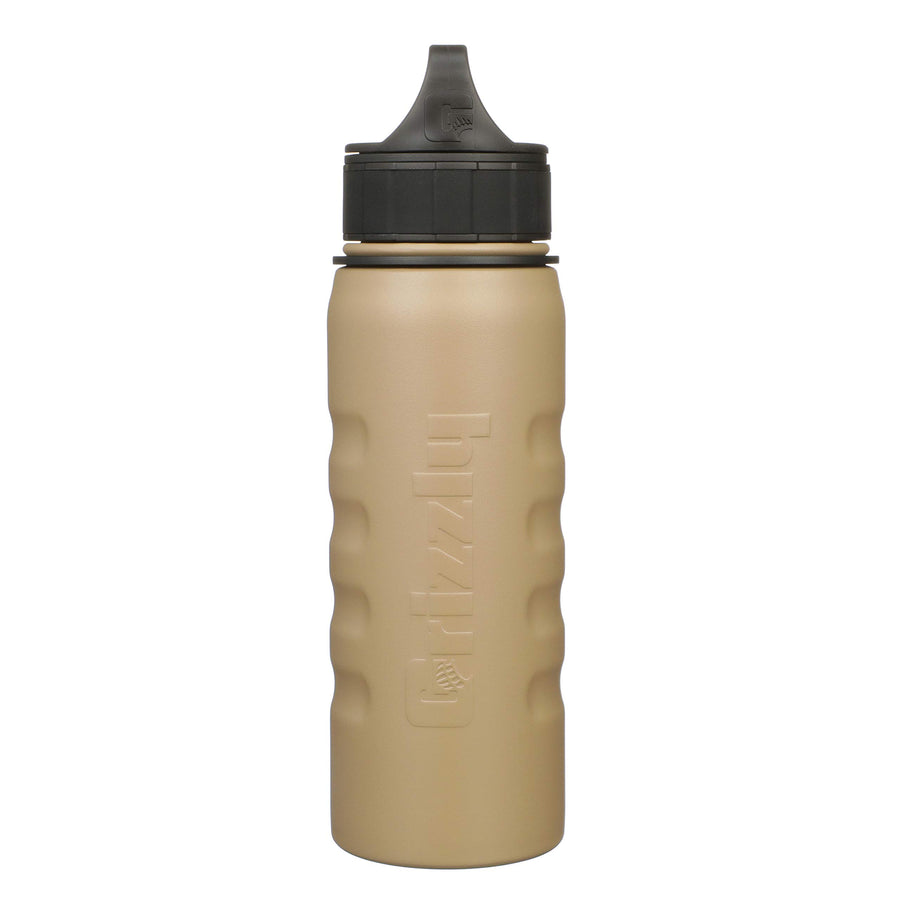 20 oz Grizzly Grip Water Bottle | Vacuum Insulated | Stainless Steel with Insulated Lid | For Gym Women Men Beach Camping Hiking Fishing Hunting Sports | October Marsh