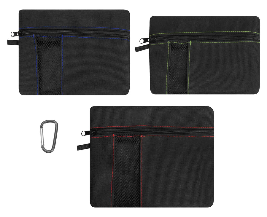 3-Bag Set Performance Tool W88979: Durable Polyester Pouches with Carabiner and Hang Loops for Parts and Accessories Organization