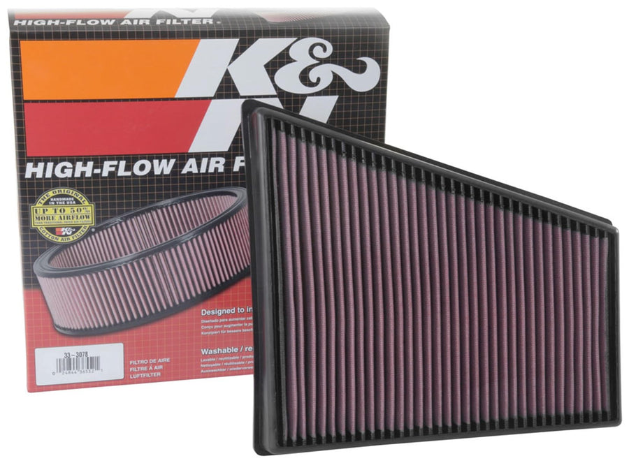 K&N Engine Air Filter: Washable, Increase Power & Acceleration, Premium, Replacement Car Air Filter: Compatible with 2016-2018 PORSCHE (718 Boxster, 718 Cayman), 33-3078
