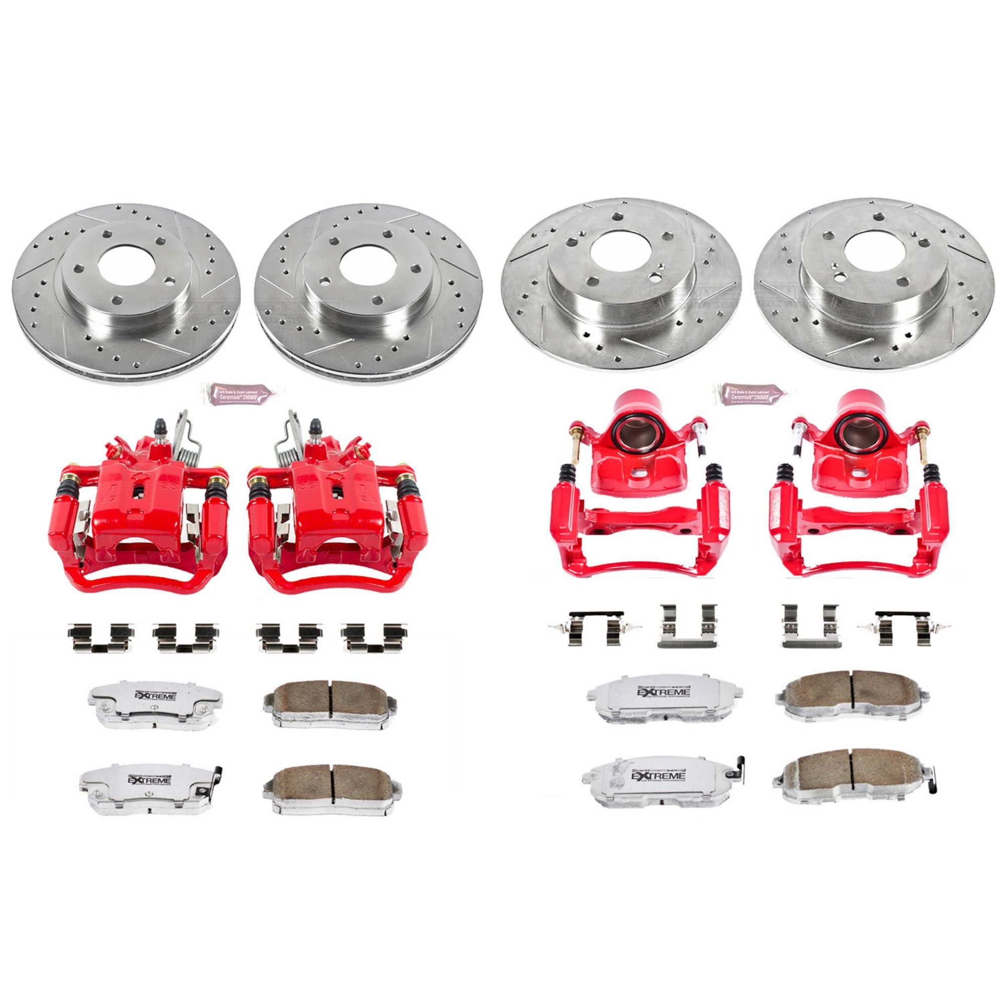 Power Stop Z26 KC2703-26 Front & Rear Street Warrior Brake Kit Infiniti For INFINITI I30 2001 [Model Specific]