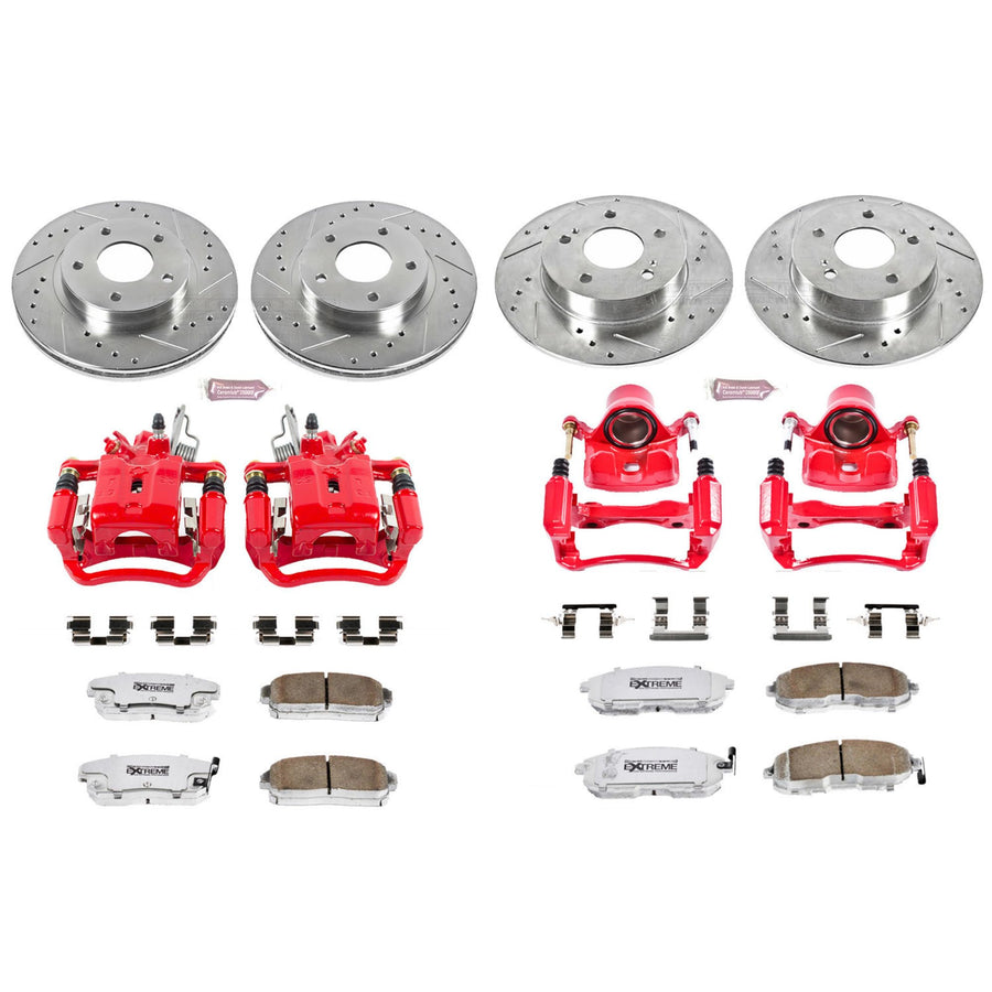 Power Stop Z26 KC2703-26 Front & Rear Street Warrior Brake Kit Infiniti For INFINITI I30 2001 [Model Specific]