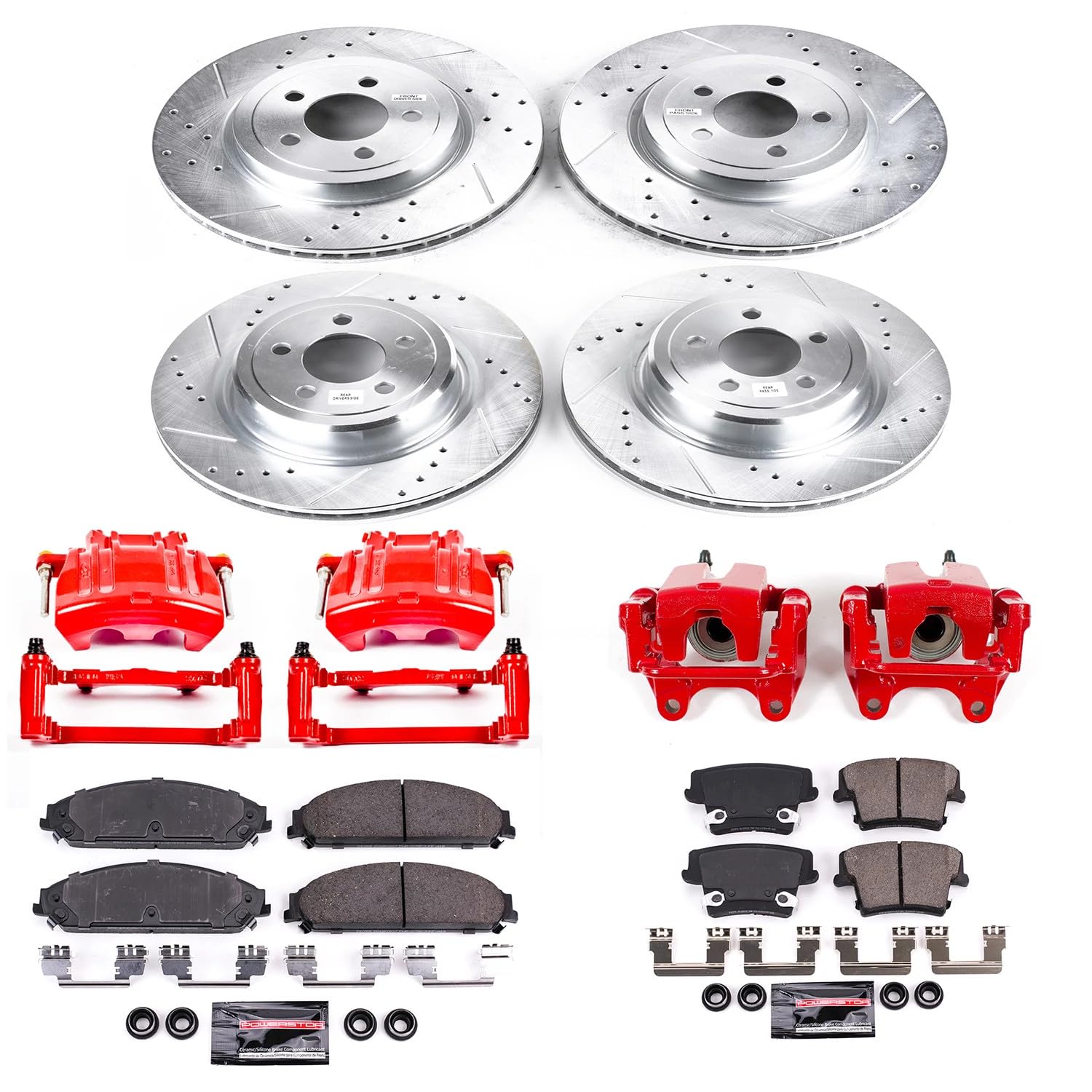 Power Stop Rear KC5267-26 Z26 Street Warrior Brake Kit Mazda For Mazda Miata 2001-2005 [Vehicle Specific]