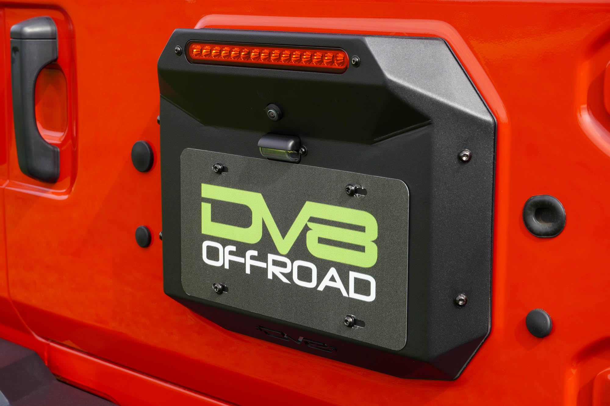 Spare Tire Delete DV8 Offroad for 2018-2025 Jeep Wrangler JL | Removes Heavy Spare Tire from Tailgate | Maximizes Rear Clearance for Rock Crawling | Included License Plate Mount/Light & Brake Light