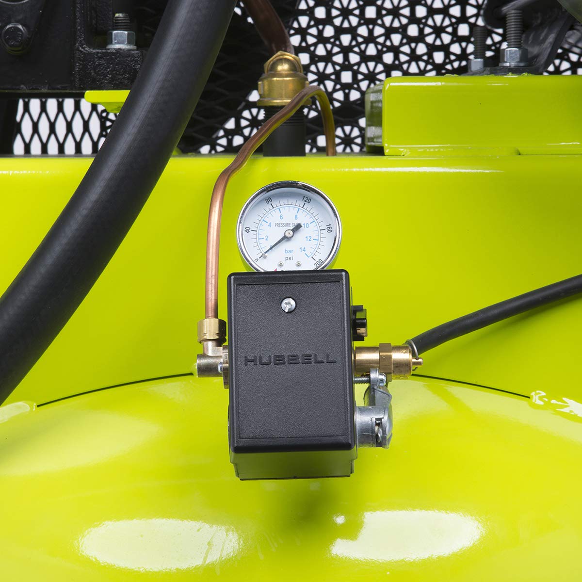 Flexzilla Pro Air Compressor with Silencer, 1-Phase, Stationary, 10 HP, 80 Gallon, 2-Stage, Vertical, ZillaGreen - FXS10V080V1