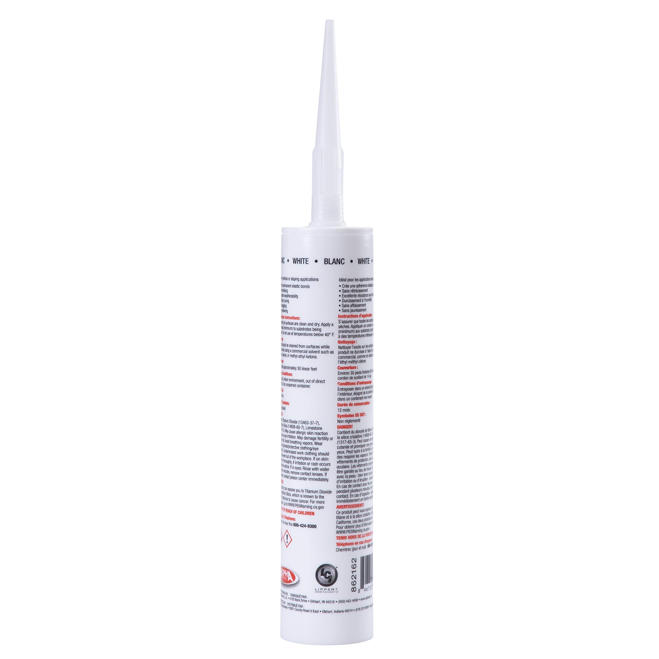 Non-Sag Sealant 5160 ALPHATHANE for 5th Wheel RVs, Travel Trailers and Motorhomes