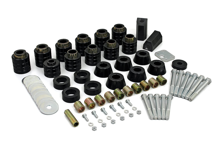 Body Lift Kit Daystar 1" (Replaces Factory Mounts, Includes Hardware & Radiator Core Supports) Compatible with/Replacement for 1987-1996 Jeep Wrangler YJ