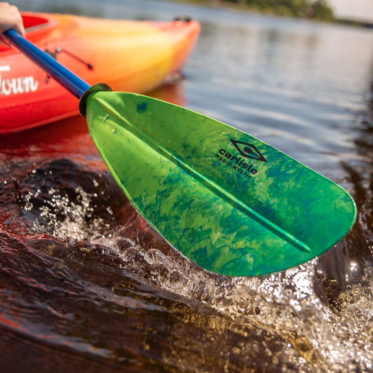 Ahi Carlisle Magic Mystic Kayak Paddle with Polypropylene Blades and Aluminum Shaft, 220cm
