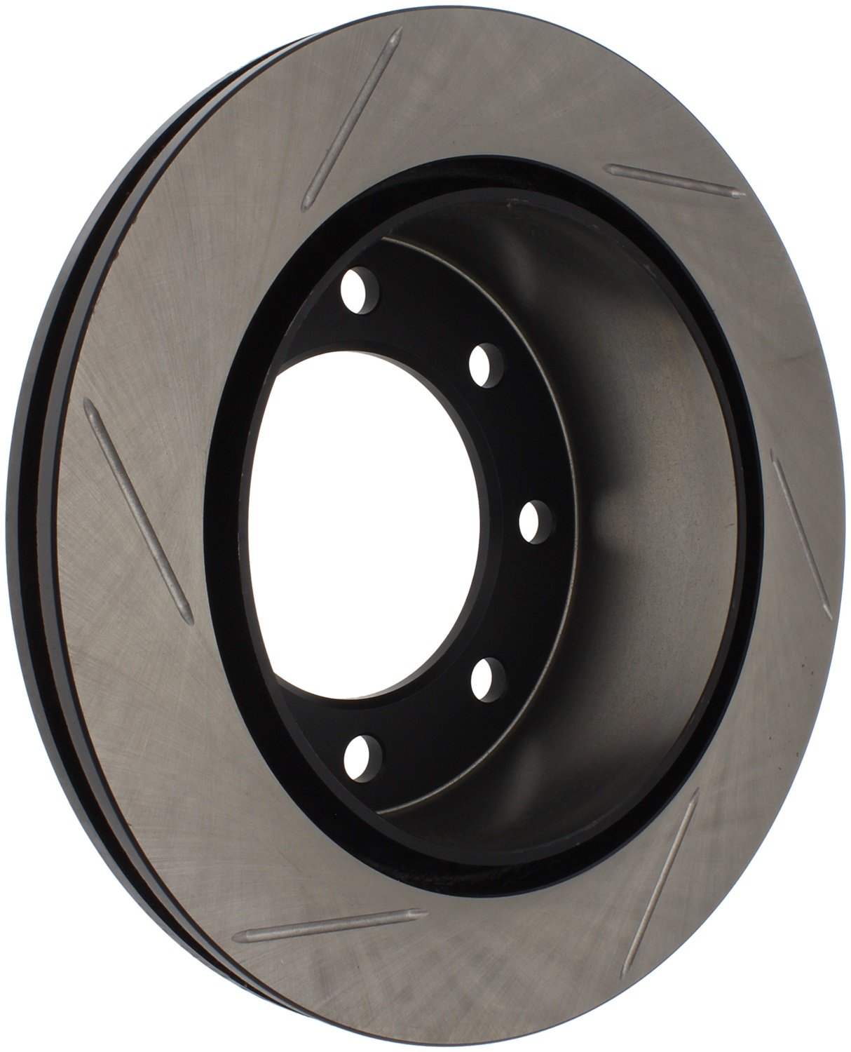 POWER SLOT Slotted Brake Rotor Power Slot Silver E-Coated Alloy Single 12666044SR
