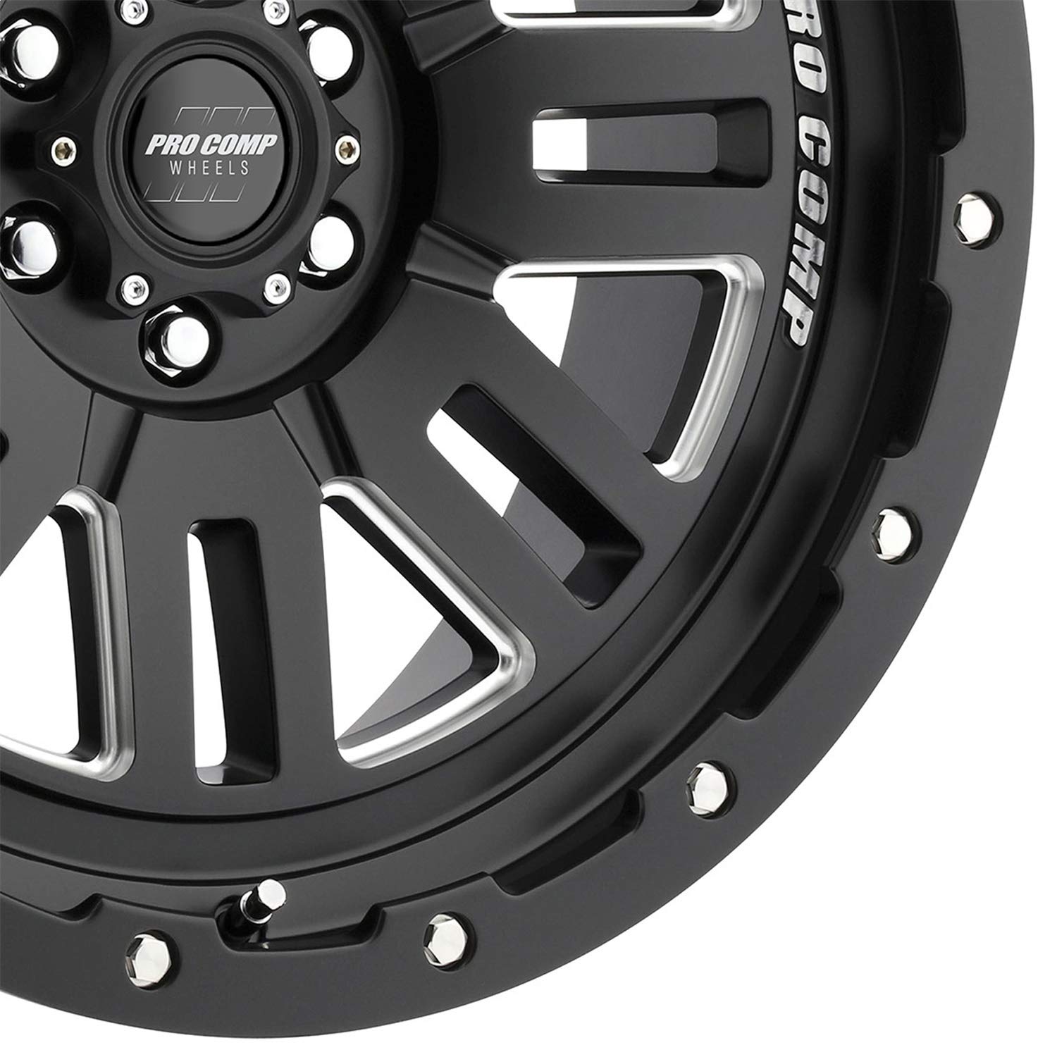 Cognos Pro Comp Wheels Black Wheel with Painted (18 x 9. inches /6 x 5 inches, 0 inches Offset)