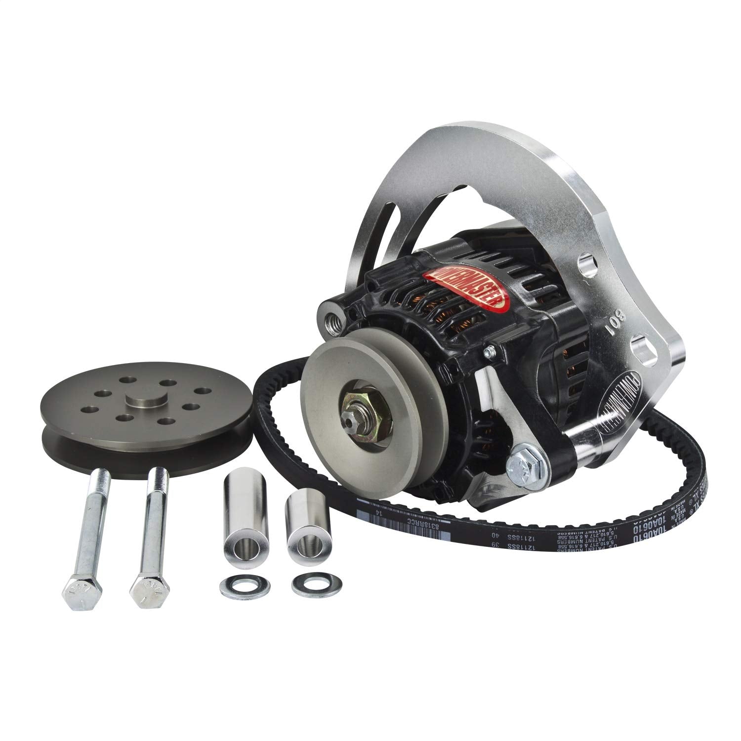 Alternator Kit Powermaster Pro Series High Mount Off WP 1V w/8162 55A Alt