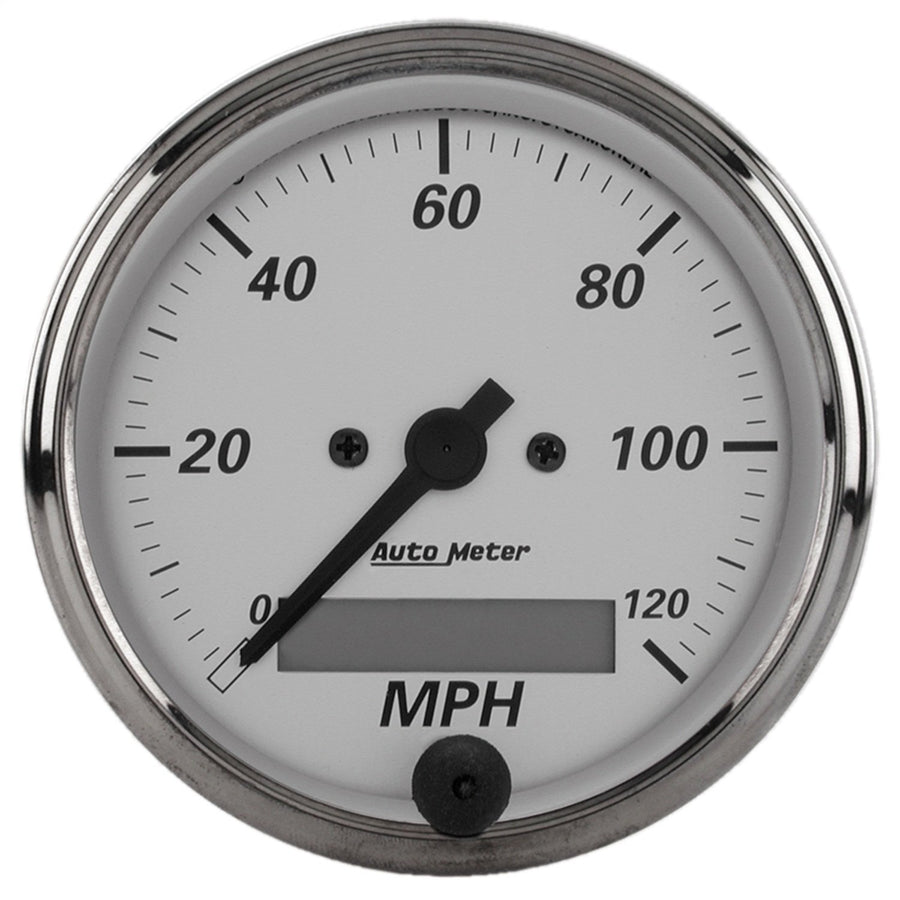 AUTO METER Electric Programmable 1988 American Platinum Speedometer,3.125 in.