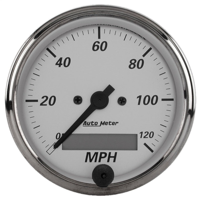 AUTO METER Electric Programmable 1988 American Platinum Speedometer,3.125 in.