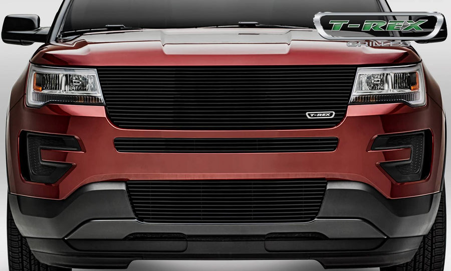 2016-2017 Explorer T-Rex Grilles Laser Billet Grille, Black, 1 Pc, Replacement, without Logo Recess - PN #6216651