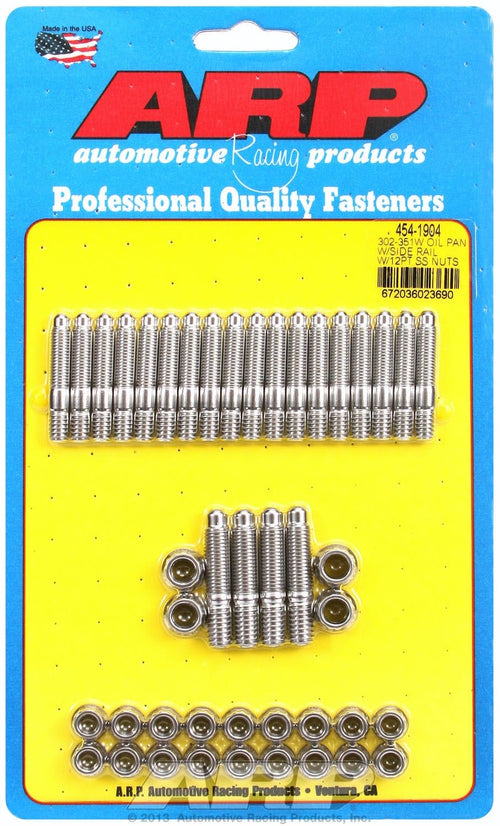 Oil Pan Stud Kit ARP (454-1904) with Side Rail